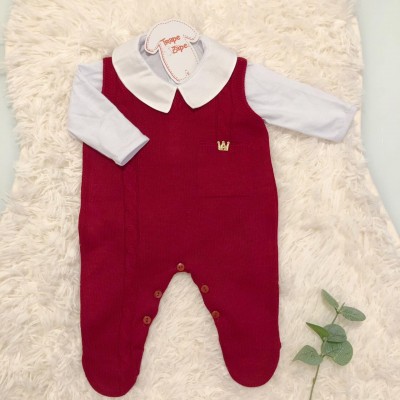  Macacão de Linha Principe vermelho